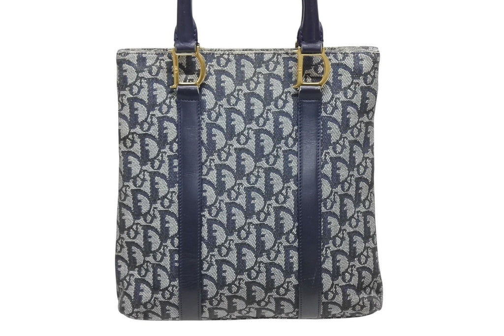 Dior Trotter Handbag 0 C 011 Navy Galliano
