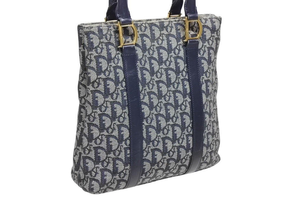 Dior Trotter Handbag 0 C 011 Navy Galliano — view 3