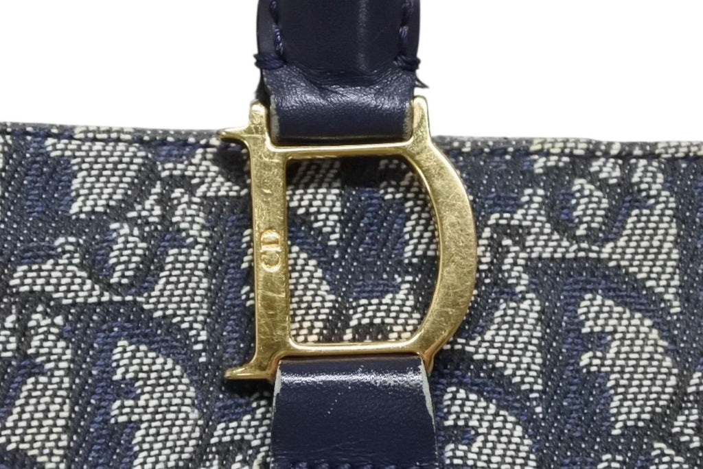 Dior Trotter Handbag 0 C 011 Navy Galliano — view 5