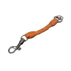 Bottega Veneta Key Holder Intrecciato Orange Leather Silver Hardware — view 3