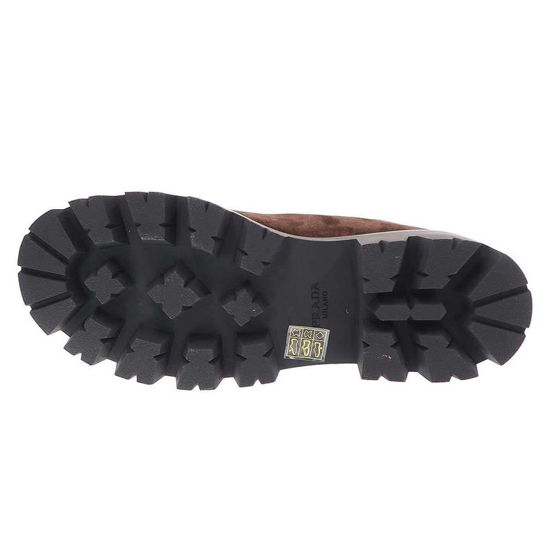 Prada 25 AW Suede Zip Booties 328 Brown 40 — view 4