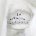 Prada Mouton Leather Triangle Logo Haraco Boots 8830 9533 Black 39 — view 6