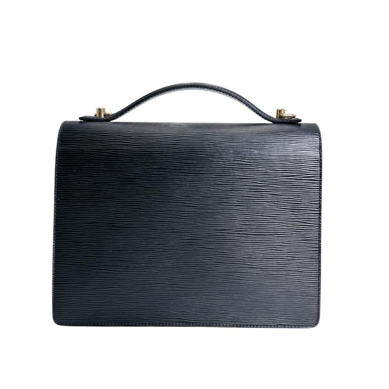 Louis Vuitton Epi 2-Way Shoulder Bag Monceau Handbag Black — view 3