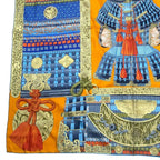 Hermes Carre 140 Scarf Silk Large Parures de Samourais Samurai Armor — view 5