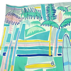 Hermes Carre 140 Scarf Silk Large SEA SURF & FUN And Fan Multicolor Box — view 3