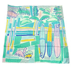 Hermes Carre 140 Scarf Silk Large SEA SURF & FUN And Fan Multicolor Box — view 2