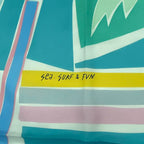Hermes Carre 140 Scarf Silk Large SEA SURF & FUN And Fan Multicolor Box — view 7