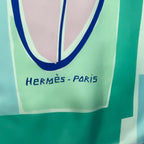 Hermes Carre 140 Scarf Silk Large SEA SURF & FUN And Fan Multicolor Box — view 8