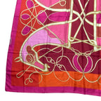 Hermes Carre 140 Scarf Silk Large Coup De Fouet Whip Pink — view 4