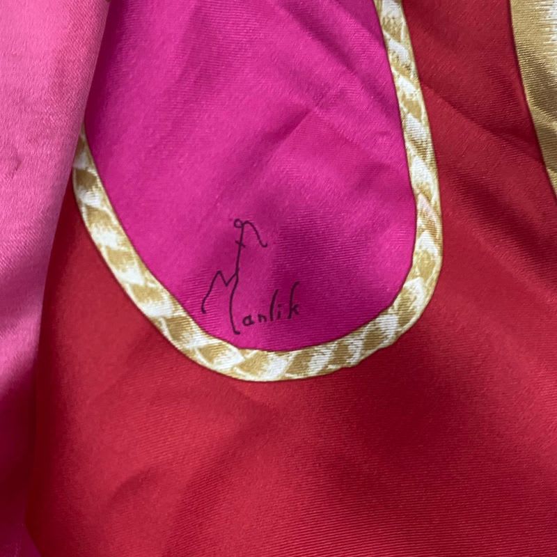 Hermes Carre 140 Scarf Silk Large Coup De Fouet Whip Pink — view 6