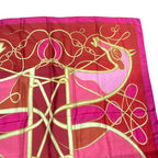 Hermes Carre 140 Scarf Silk Large Coup De Fouet Whip Pink — view 3