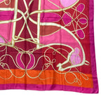 Hermes Carre 140 Scarf Silk Large Coup De Fouet Whip Pink — view 5