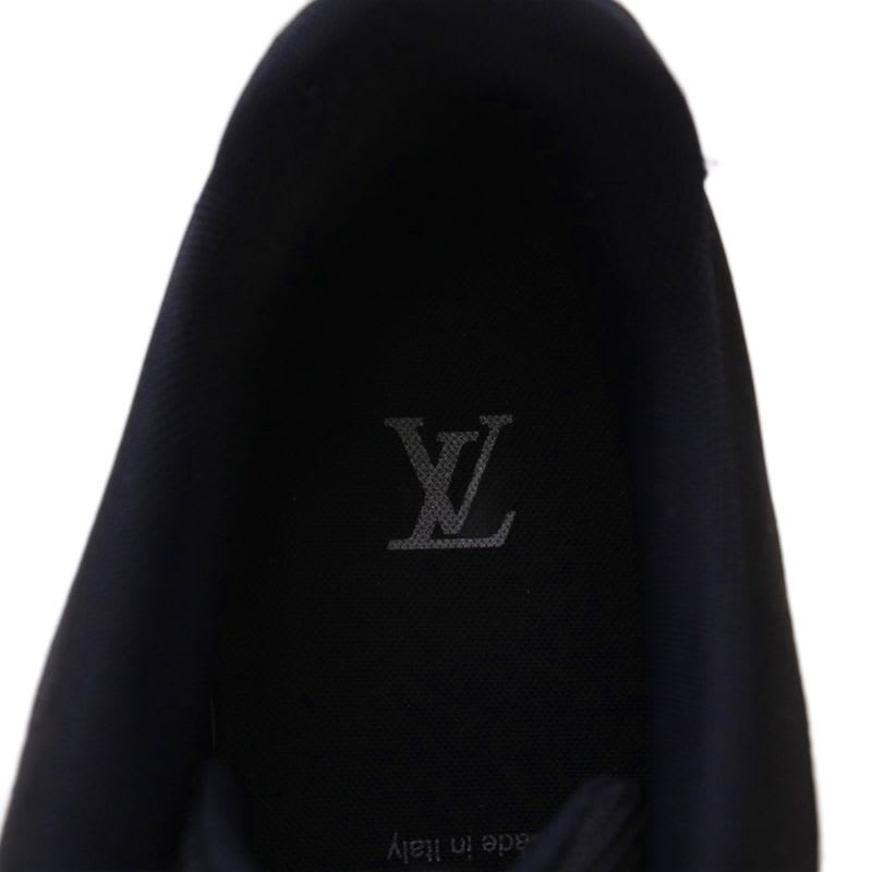 Louis Vuitton Millennium Line Sneakers 9 Silver Color Black KH — view 7