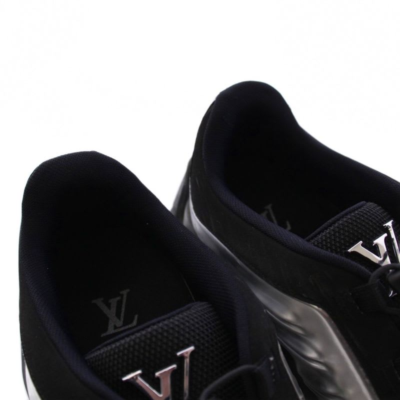 Louis Vuitton Millennium Line Sneakers 9 Silver Color Black KH — view 5