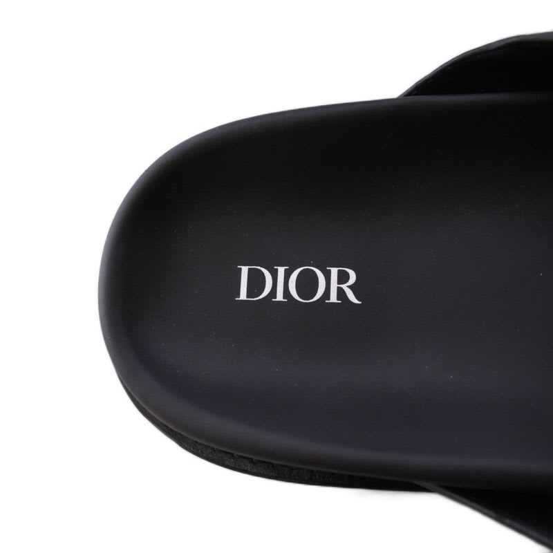 Dior Homme Diamond Logo Sandals Slippers 43 Black — view 7
