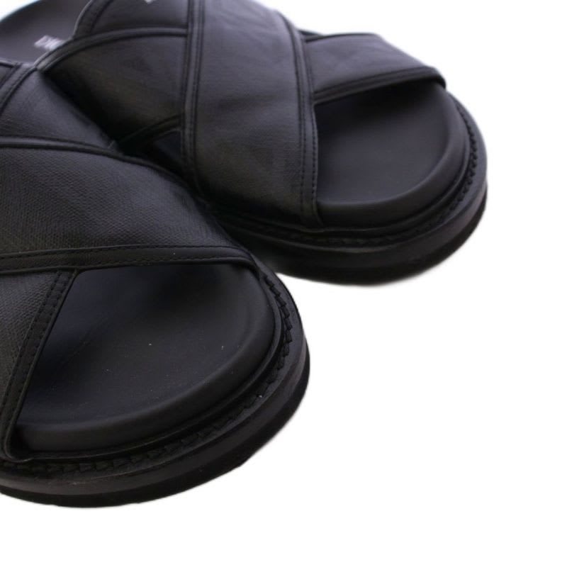 Dior Homme Diamond Logo Sandals Slippers 43 Black — view 4
