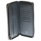 Louis Vuitton Zippy Wallet Vertical Taiga Glacier Round Zipper Gray — view 4