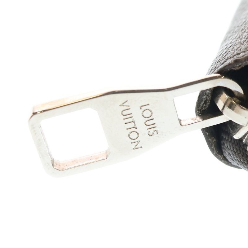 Louis Vuitton Zippy Wallet Vertical Taiga Glacier Round Zipper Gray — view 5
