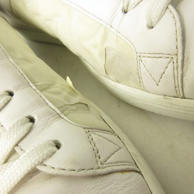 Louis Vuitton Luxembourg Monogram Sneakers Leather Low Cut White Ms1200 5.5 — view 9