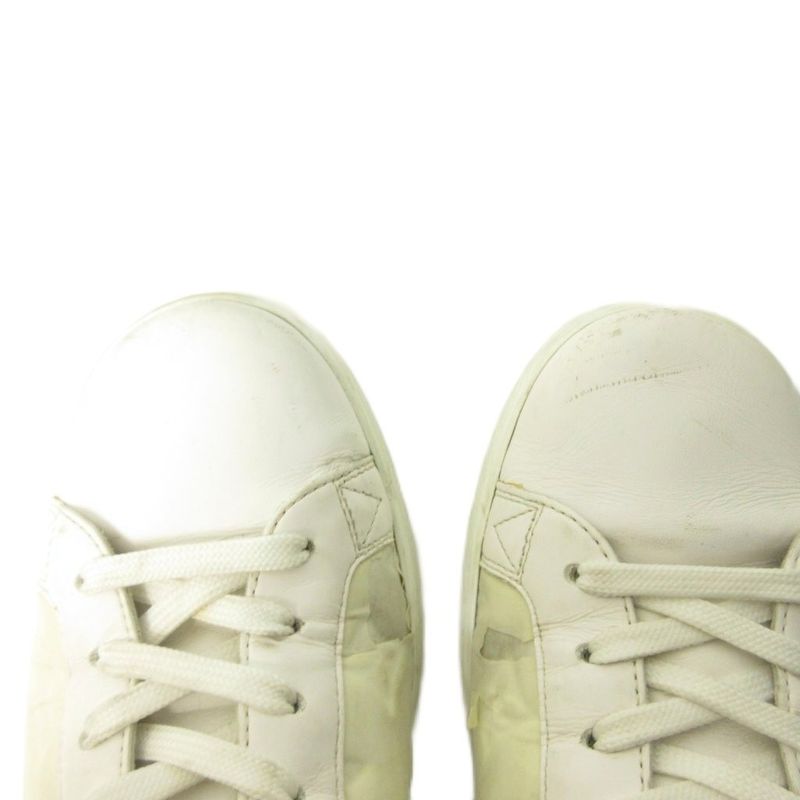 Louis Vuitton Luxembourg Monogram Sneakers Leather Low Cut White Ms1200 5.5 — view 6