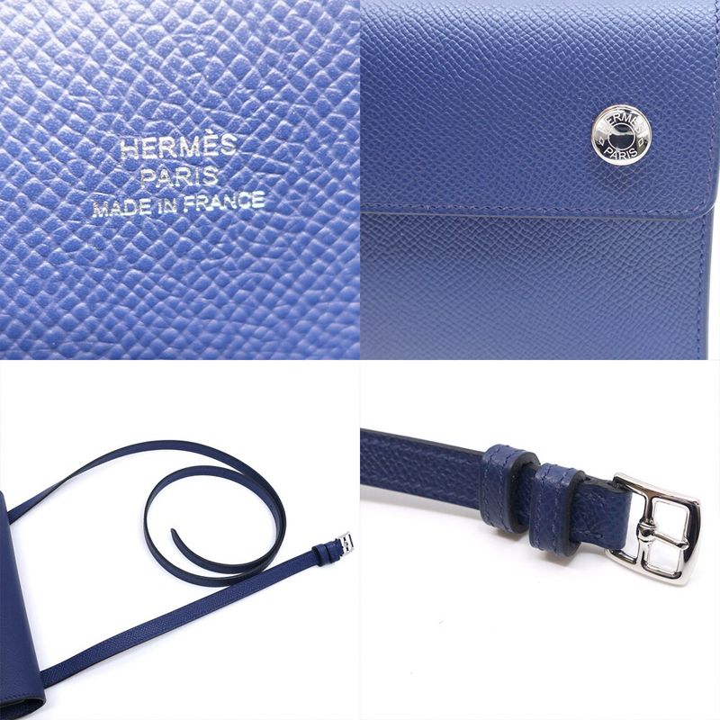 Hermes Nap To Go K Stamp Manufactured In 2025 Blue Navy Shoulder Bag — view 9