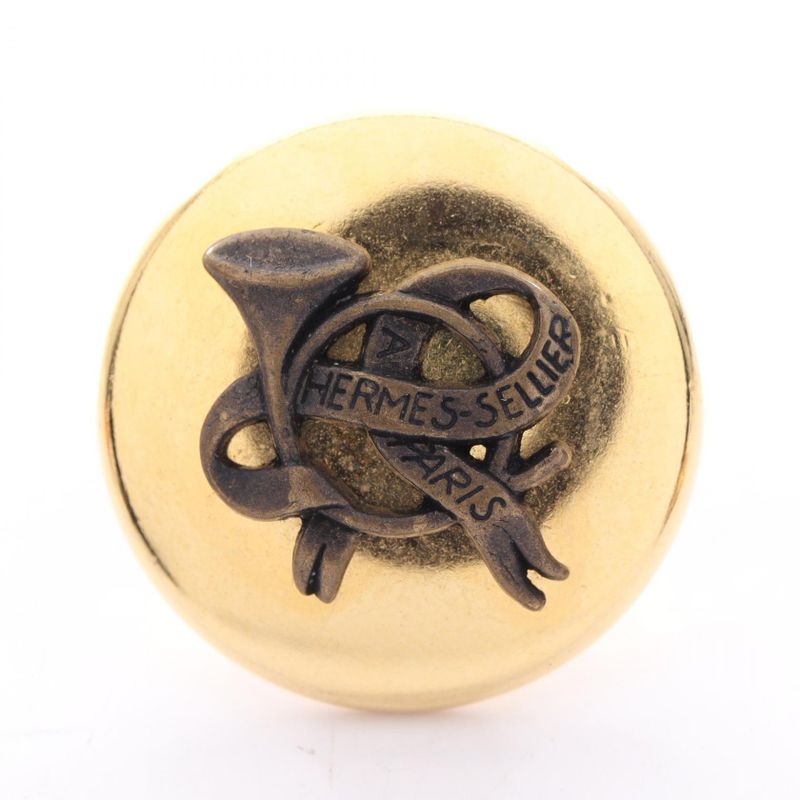 Hermes Earrings Horn GP — view 4