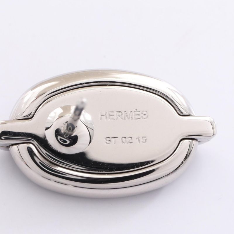 Hermes Earrings Mini Maillon Stainless Steel — view 4