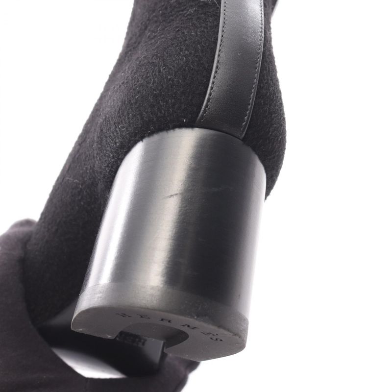 Hermes Boots Volver 60 Black Fabric — view 6