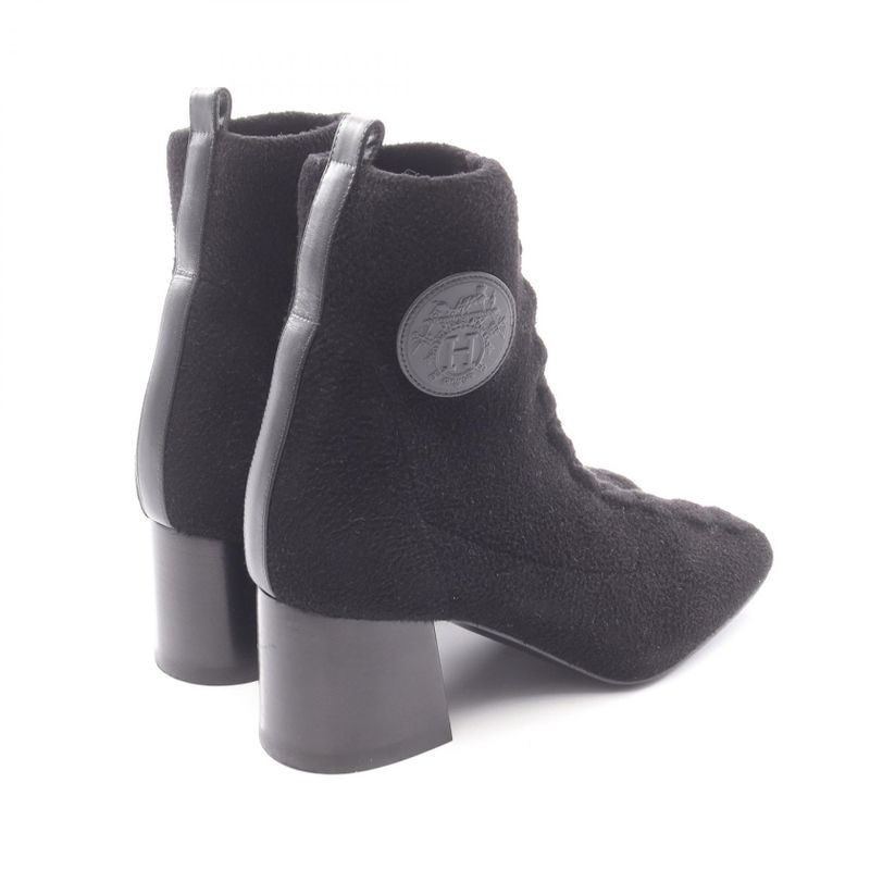 Hermes Boots Volver 60 Black Fabric — view 2