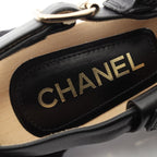 Chanel Sandals Coco Mark Leather — view 5