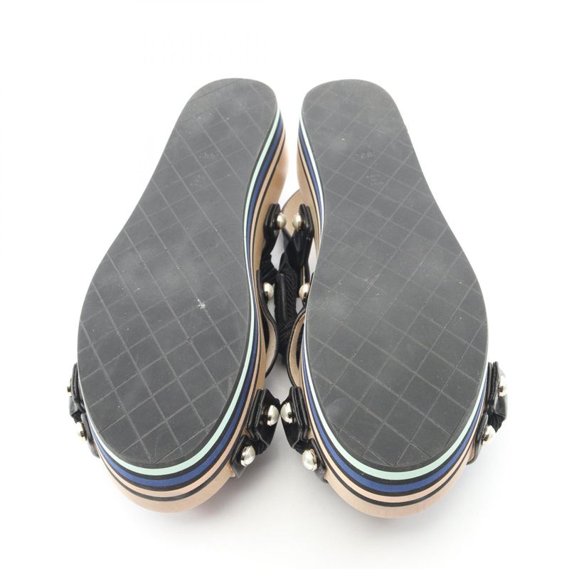 Chanel Sandals Coco Mark Leather — view 4