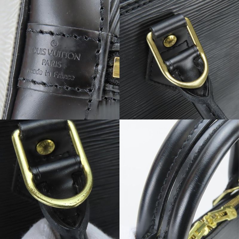 Louis Vuitton Handbag Alma Epi Leather Noir Black Gold Hardware Chic — view 6
