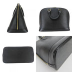 Louis Vuitton Handbag Alma Epi Leather Noir Black Gold Hardware Chic — view 4