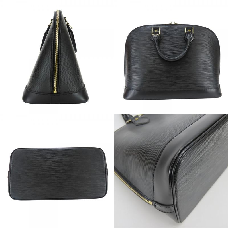 Louis Vuitton Handbag Alma Epi Leather Noir Black Gold Hardware Chic — view 4