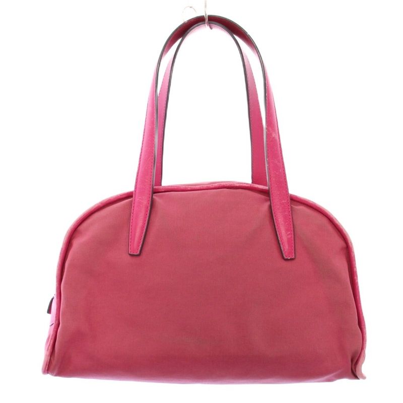 Loewe Handbag Nylon Leather Padlock Key Pink BB OH — view 4