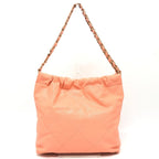 Chanel Shoulder Bag 22 Small As3260 Caviar Leather Coral Pink — view 3