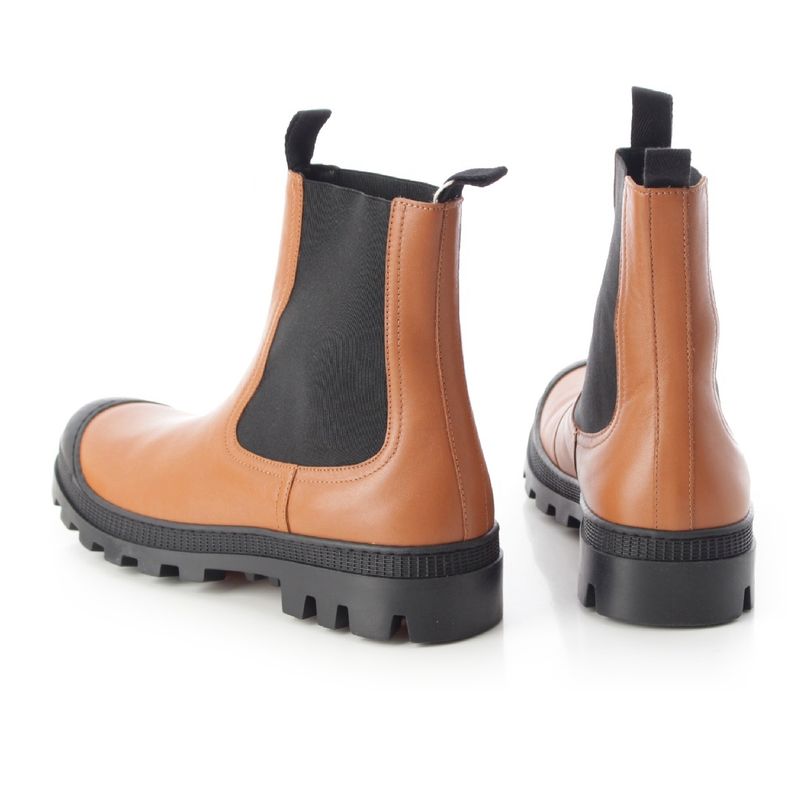 Loewe Leather Side Gore Volume Sole Chelsea Boots Ankle Short Shoes M816 S05 X03 — view 4
