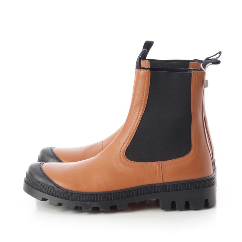 Loewe Leather Side Gore Volume Sole Chelsea Boots Ankle Short Shoes M816 S05 X03 — view 3