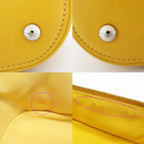 Chanel Backpack Rucksack Sac Chain Shoulder Yellow Silver Hardware — view 8