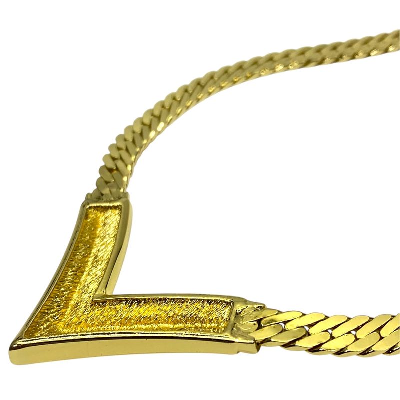 Christian Dior Vintage V-shaped Necklace Choker Accessory Rhinestone — view 8