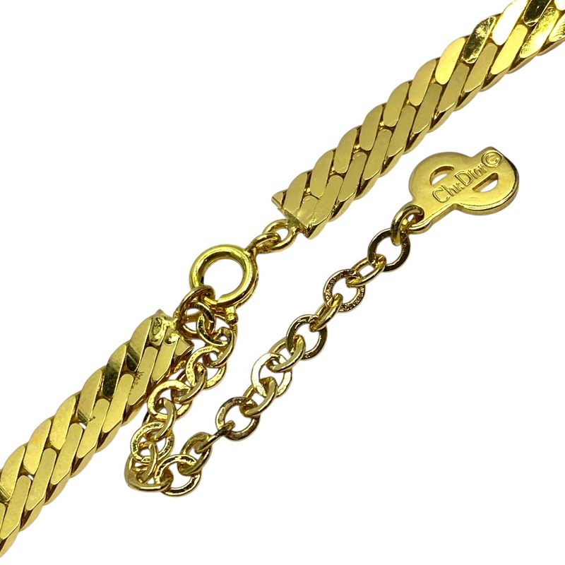 Christian Dior Vintage V-shaped Necklace Choker Accessory Rhinestone — view 9