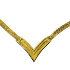 Christian Dior Vintage V-shaped Necklace Choker Accessory Rhinestone — view 4
