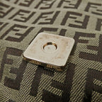 Fendi Bag Handbag Zucchino Canvas Brown Mini Micro Small — view 9