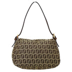 Fendi Bag Handbag Zucchino Canvas Brown Mini Micro Small — view 3