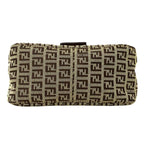 Fendi Bag Handbag Zucchino Canvas Brown Mini Micro Small — view 4