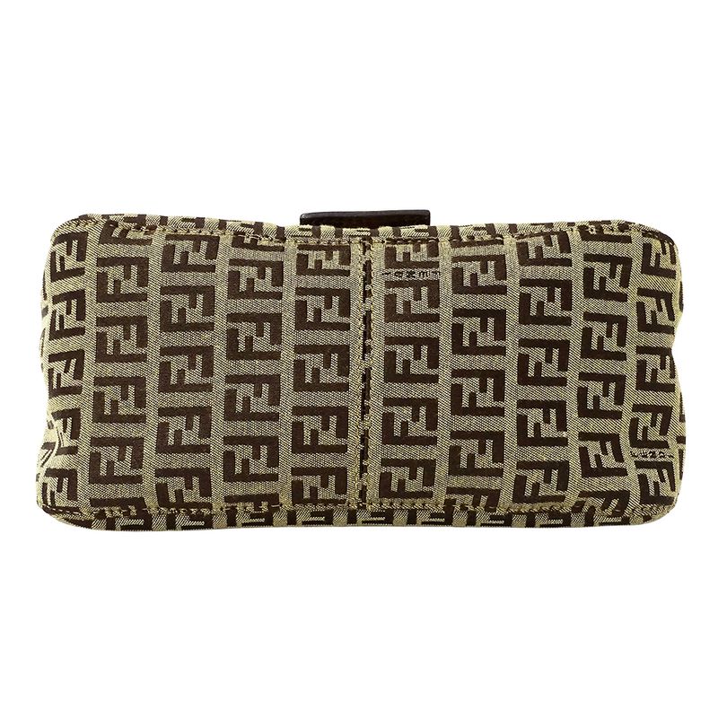 Fendi Bag Handbag Zucchino Canvas Brown Mini Micro Small — view 4