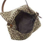 Fendi Bag Handbag Zucchino Canvas Brown Mini Micro Small — view 6