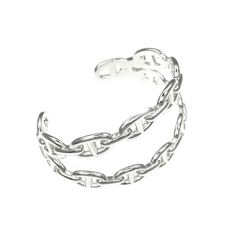Hermes Chaine D'ancre Double Bracelet ST AG 925 Silver Accessories — view 4