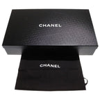 Chanel Coco Mark Side Zip All Leather Long Boots Black — view 6