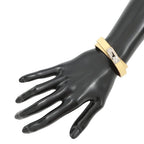 Hermes Bracelet Kelly Double Tour Jaune Poussin Silver Swift T2 — view 4